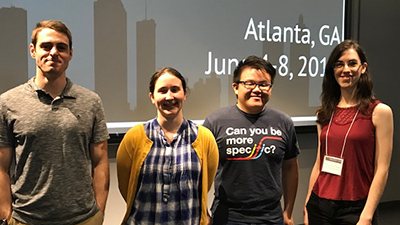 From left: Marcus Bray, Rebecca Rapf, George Tan, Adriana Lozoya (Photo by Renay San Miguel)