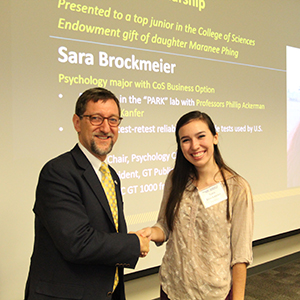 Sara Brockmeier with Dean Goldbart (Photo by Renay San Miguel)