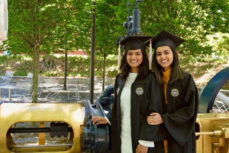 Amy (left) and Rachna Patel