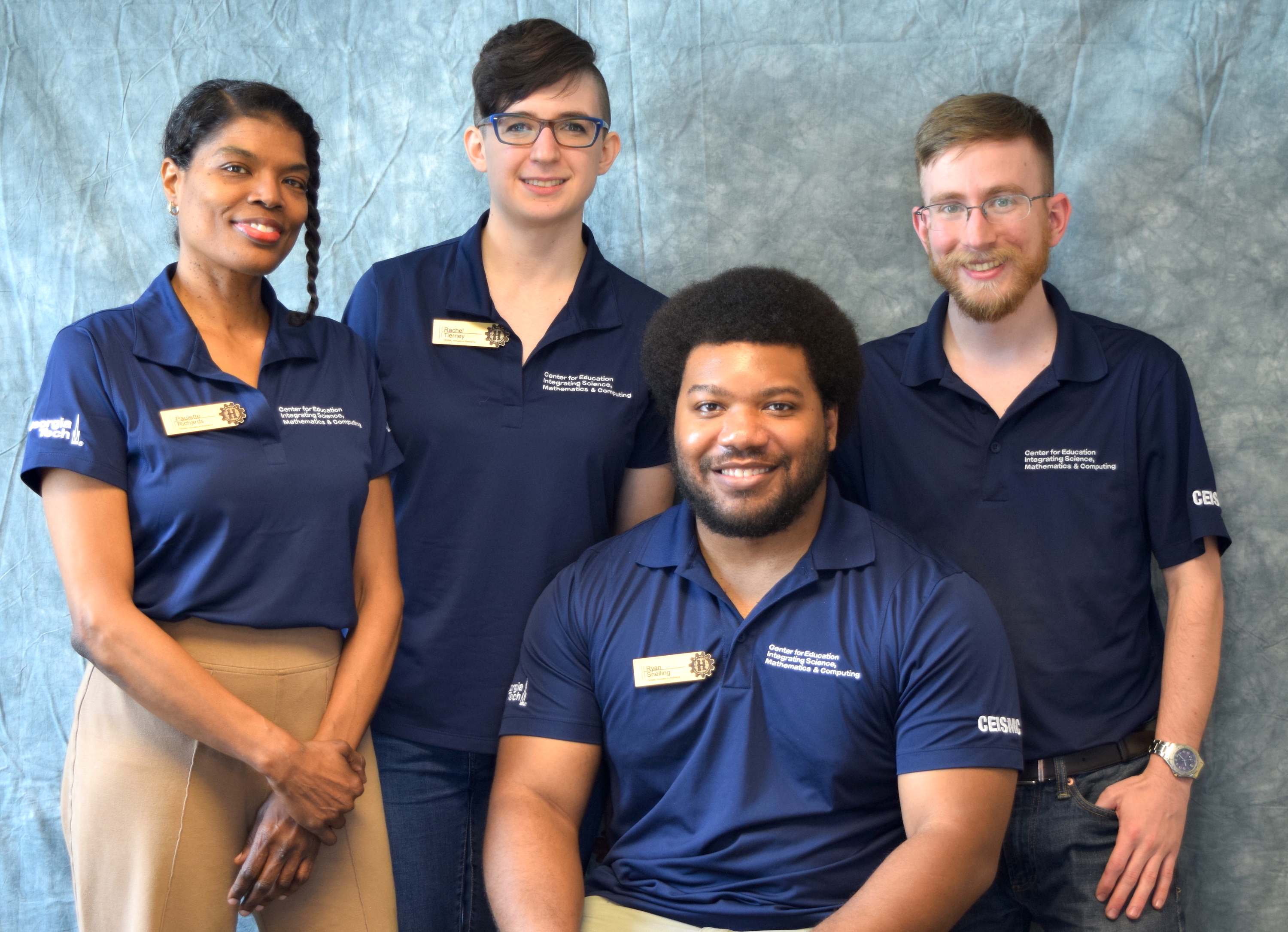 Innovators-in-Residence at M.R. Hollis Innovation Academy - Paulette Richards, Rachel Tierney, Ryan Snelling, and Kevin Arne