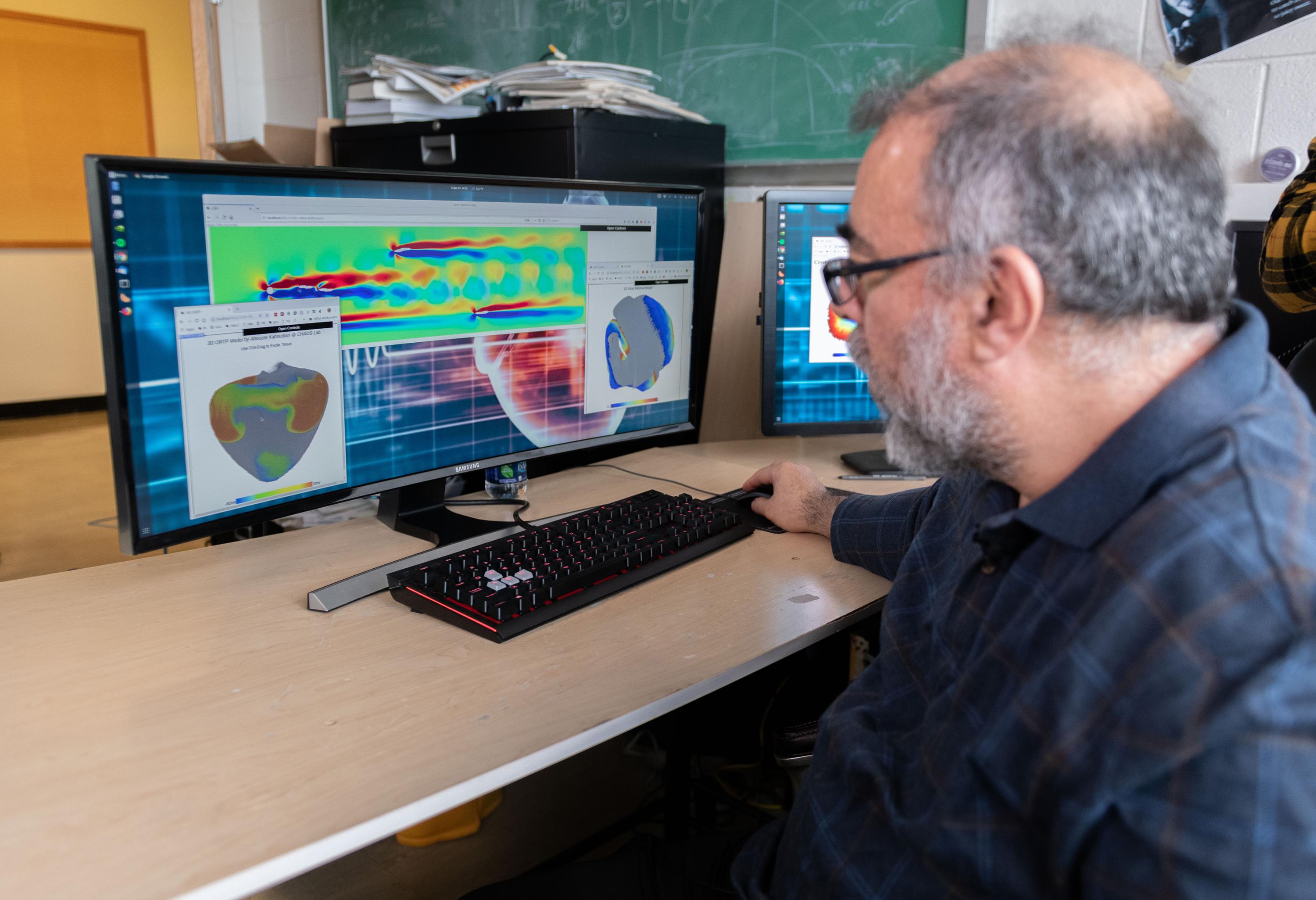 Cardiac and fluid flow simulations
