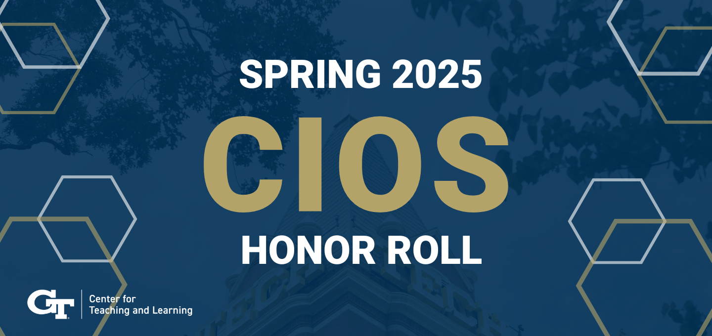 Spring 2025 Course Instructor Opinion Survey (CIOS) Honor Roll