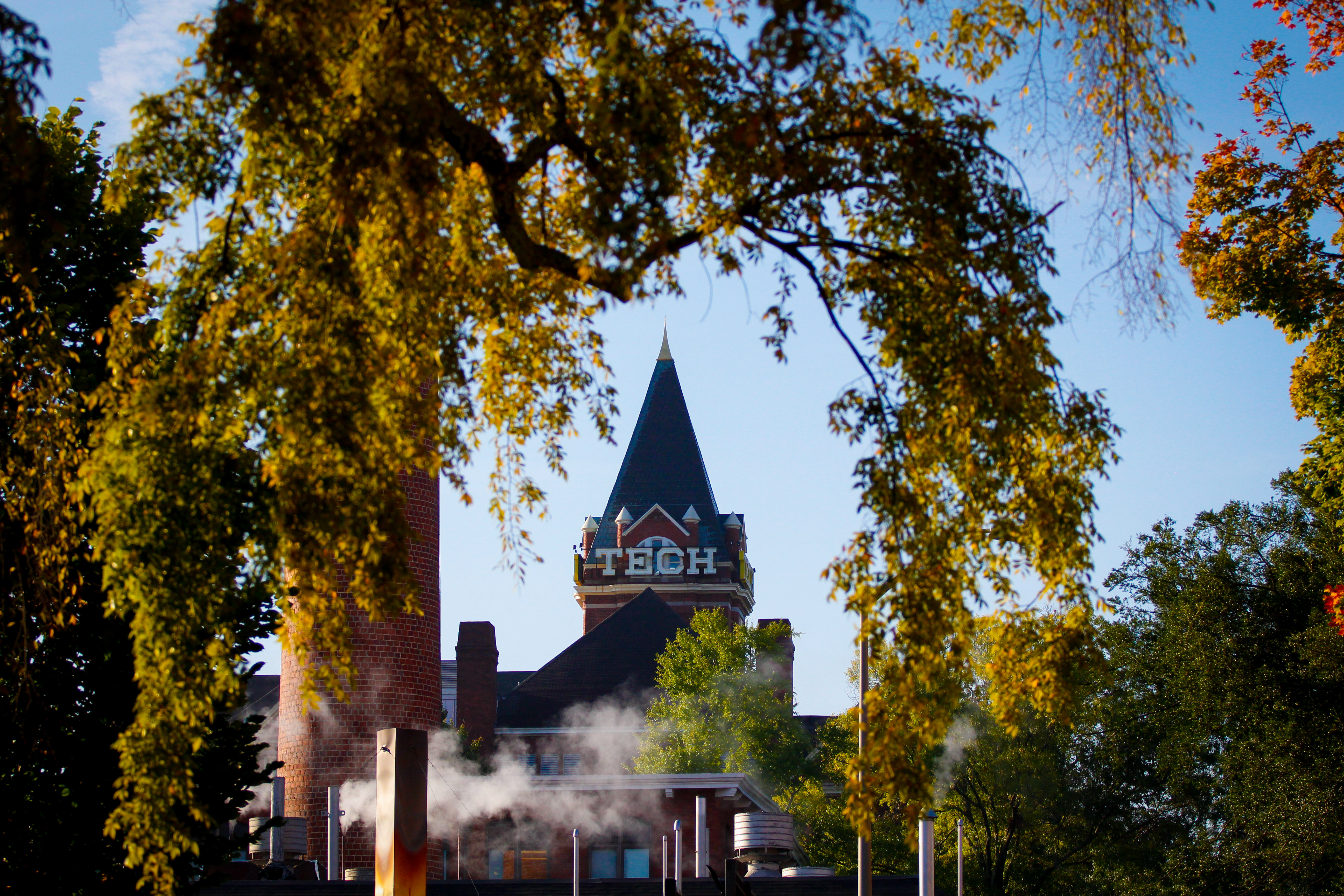 Tech Tower Through the Trees