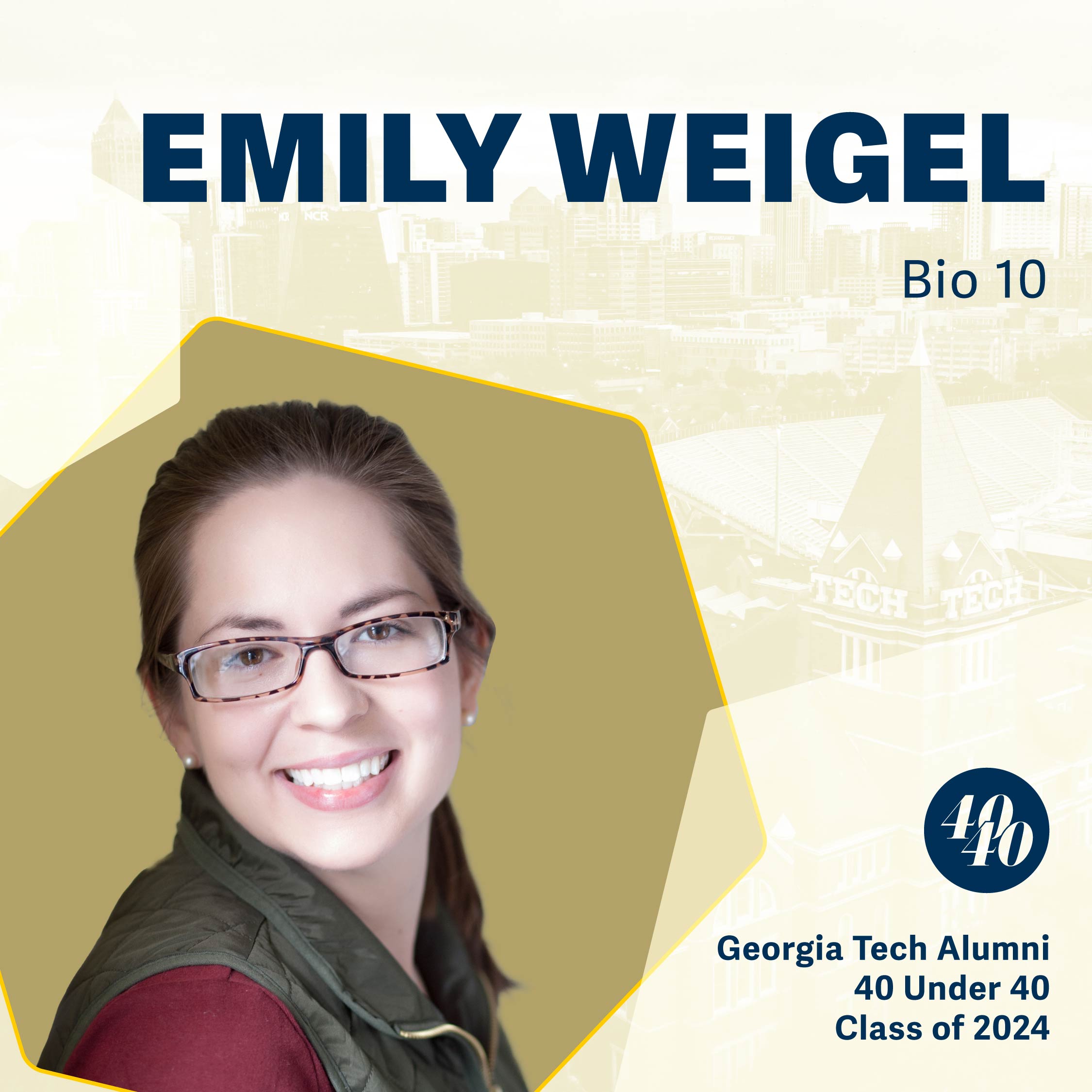 Emily Weigel, BIO 2010 (Senior Academic Professional, Georgia Institute of Technology)