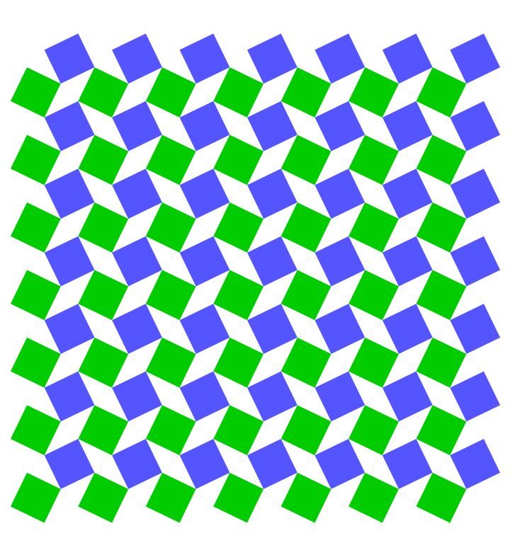 A model of a mechanical metamaterial.