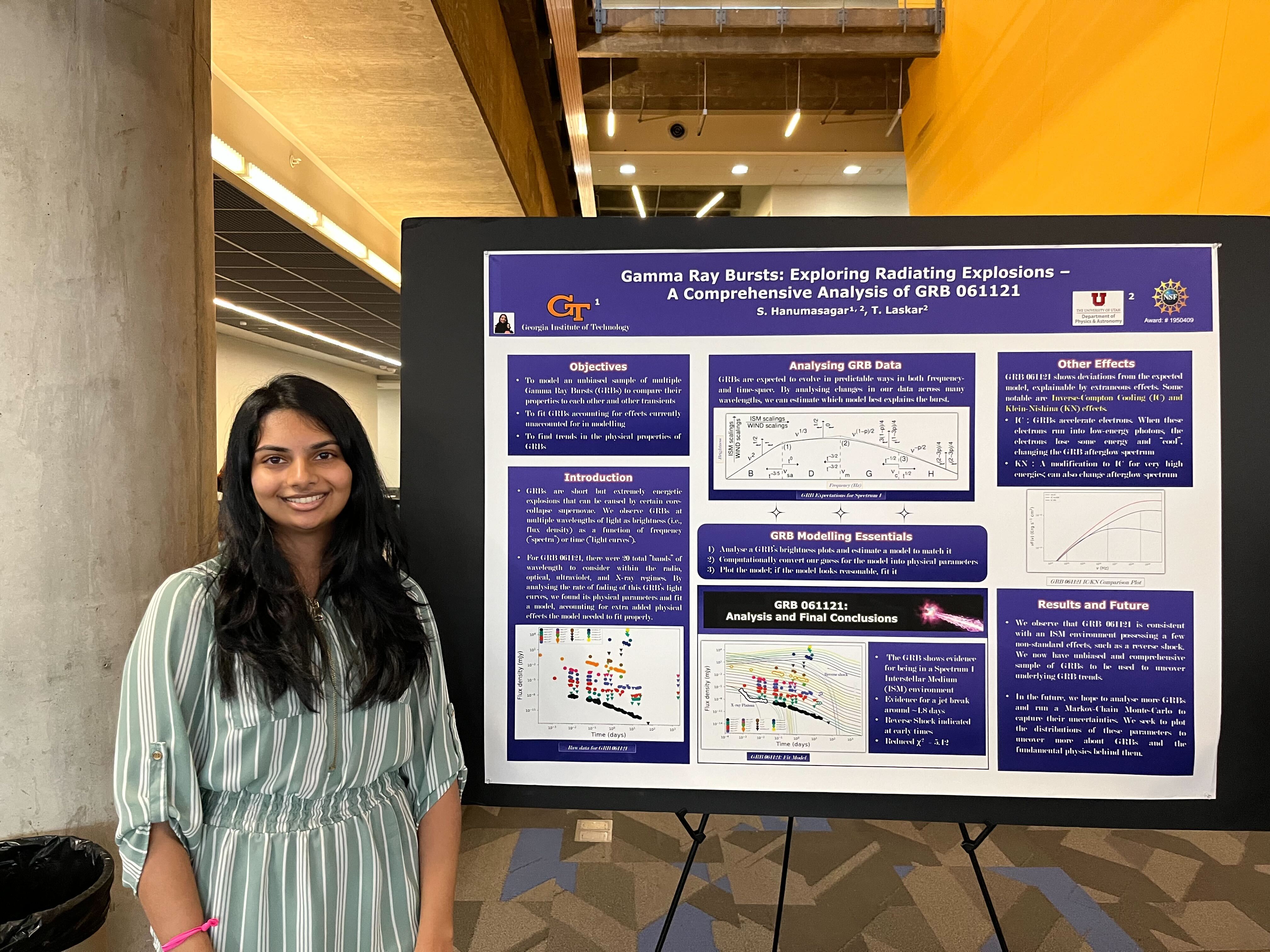 Shamita Hanumasagar, fourth-year physics and economics student at Georgia Tech.