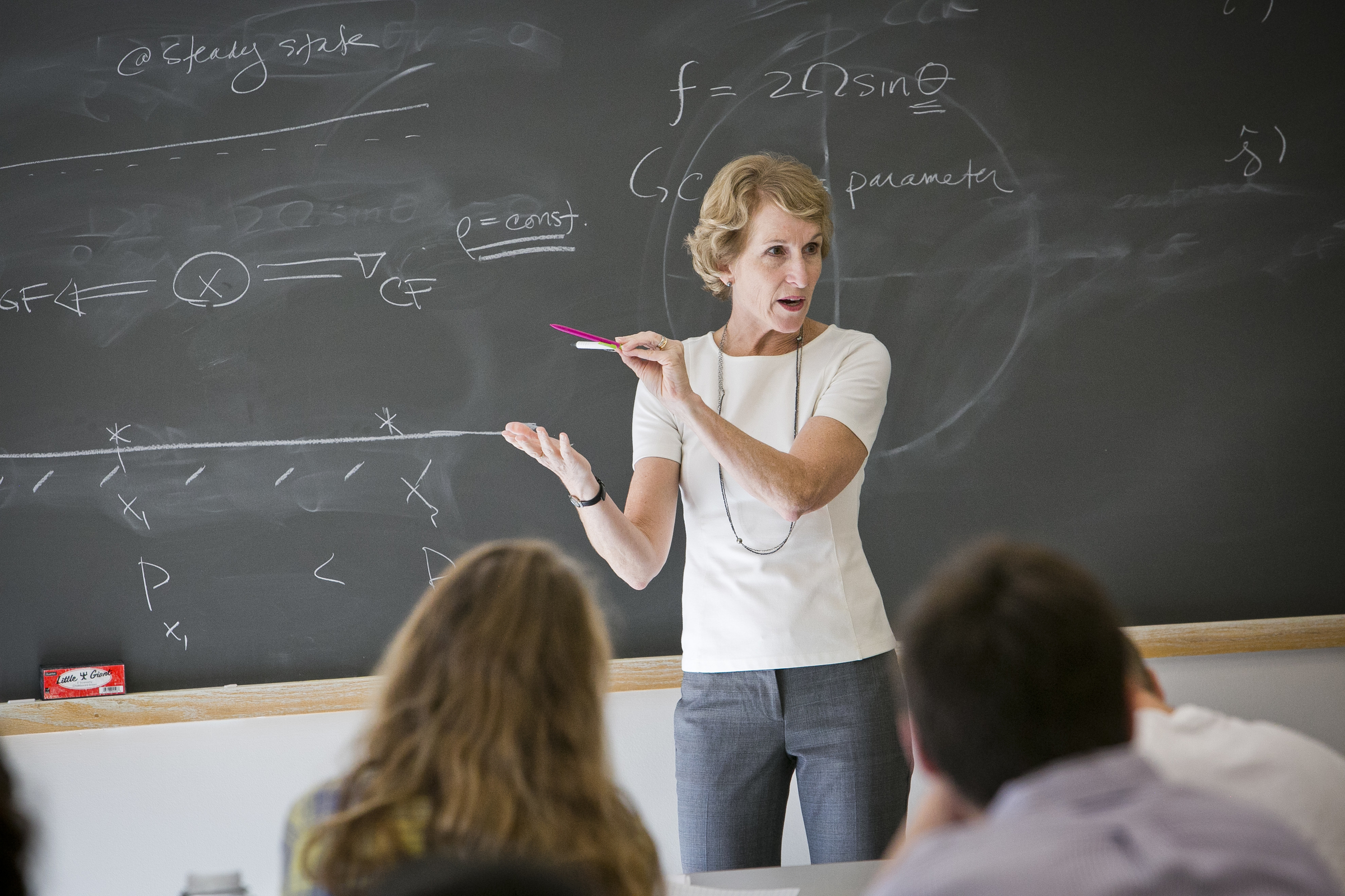 Susan Lozier teaches a class at Duke University. (Photo courtesy Duke University) 