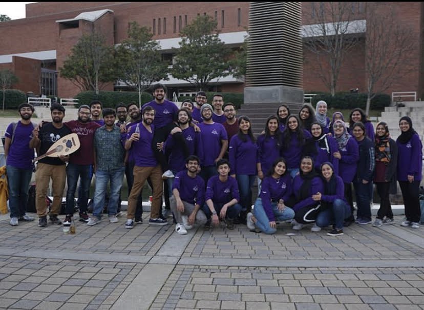 Zulfiqar with members of the Georgia Tech Muslim Student Association.