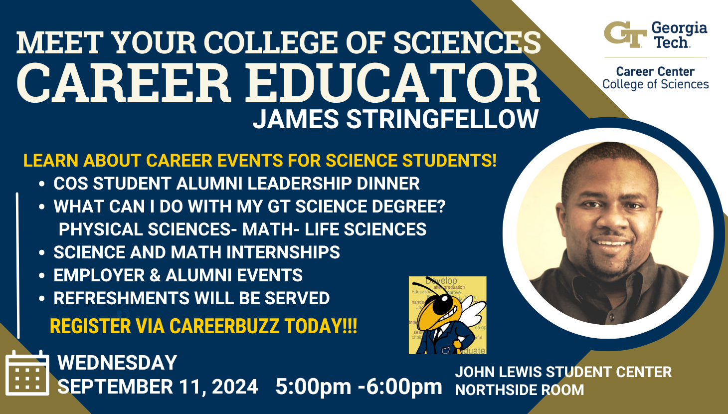 Meet Your CoS Career Educator James Stringfellow - September 11, 2024