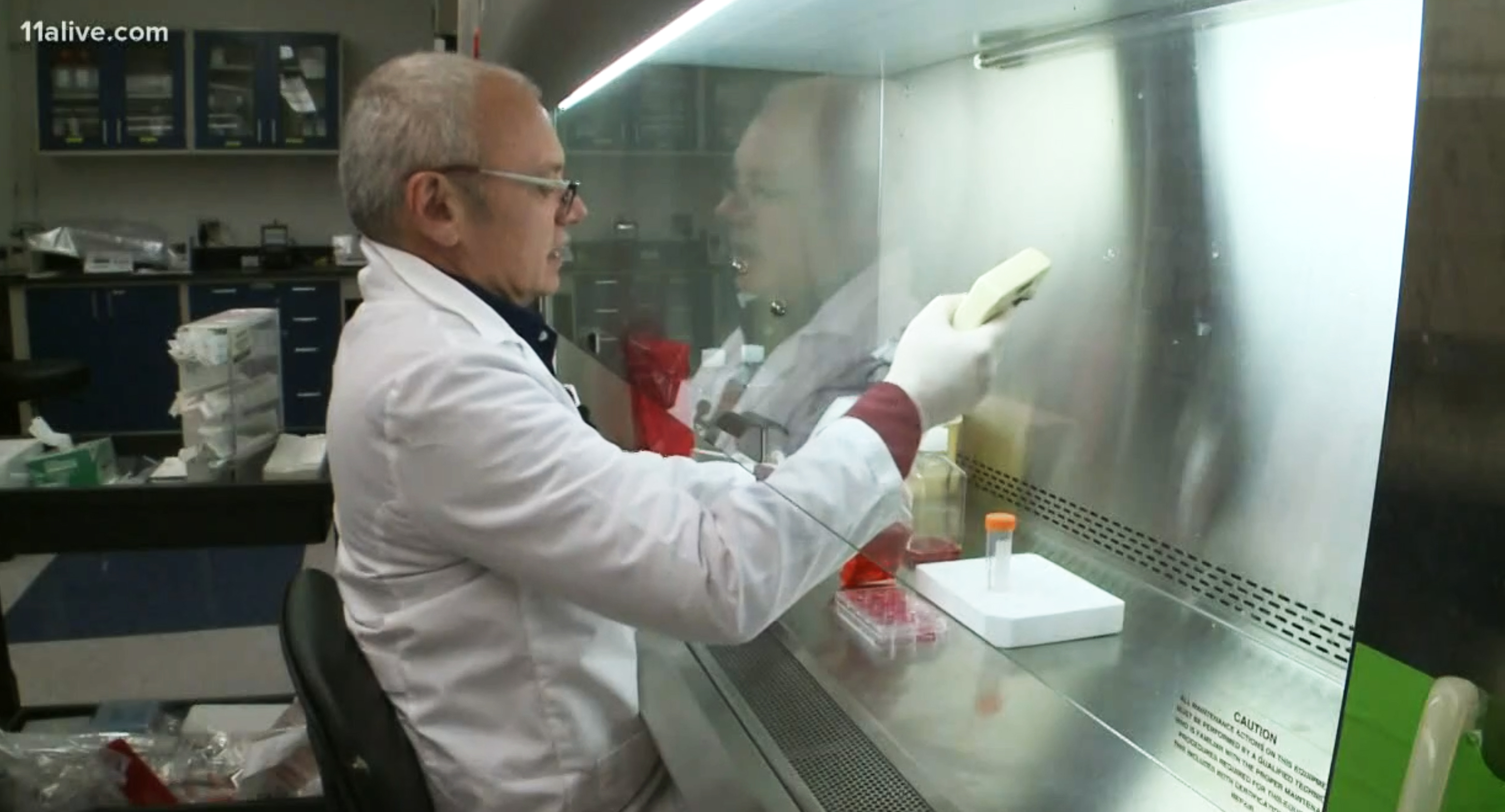 M.G. Finn, Professor and Chair, James A. Carlos Family Chair for Pediatric Technology, School of Chemistry and Biochemistry (Photo/Video: 11Alive)