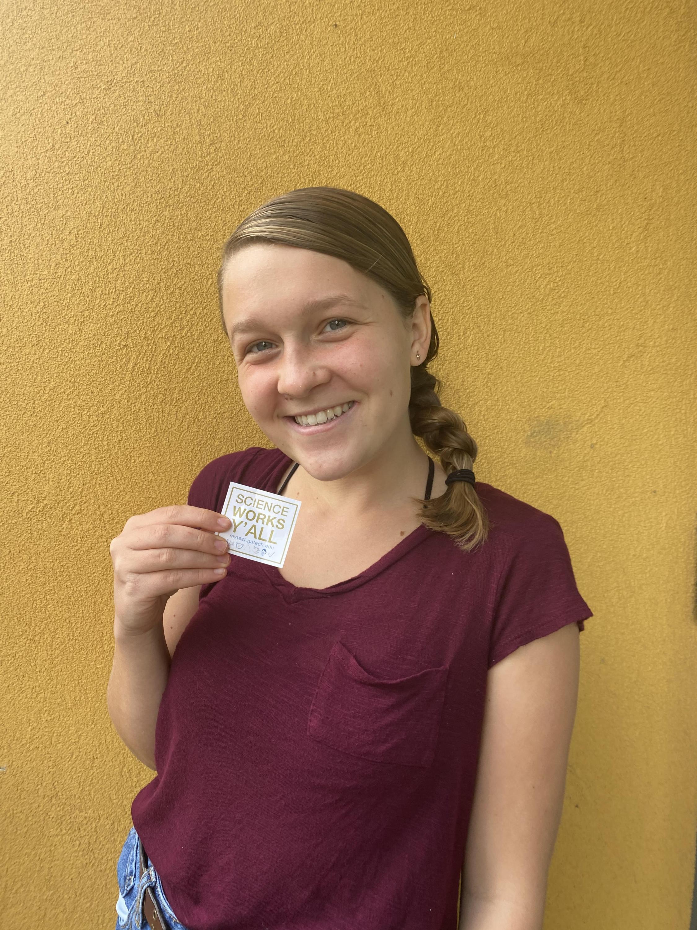 Grace Pietkiewicz poses with her 