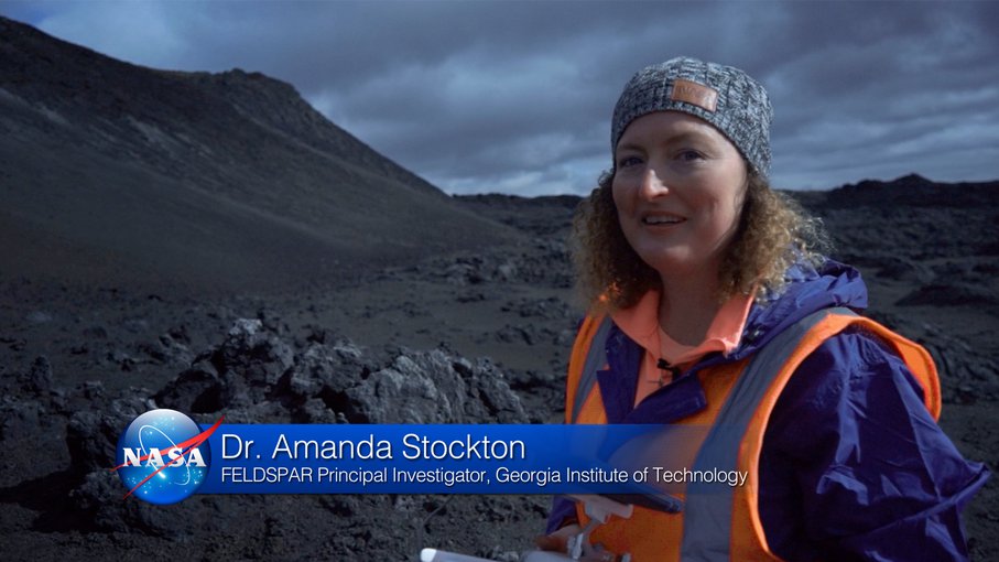 Amanda Stockton in Iceland for NASA Astrobiology video 