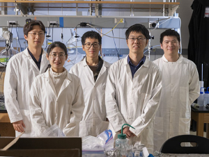 Members of Pengfei Liu’s research team Members of Pengfei Liu’s research team