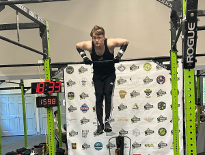 David Lloyd George (PHYS 2024) breaks the world record for the most muscle-ups in 24 hours. David Lloyd George (PHYS 2024) breaks the world record for the most muscle-ups in 24 hours.