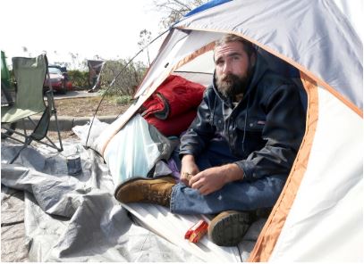 A Panama City resident forced out of his home