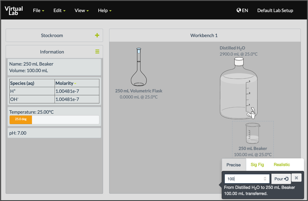 Online chemistry courses use virtual modules, such as ChemCollective, to complete online laboratory simulations.